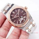 Copy Audemars Piguet Royal Oak Tourbillon Swiss 2924 Watches 2-Tone Rose Gold